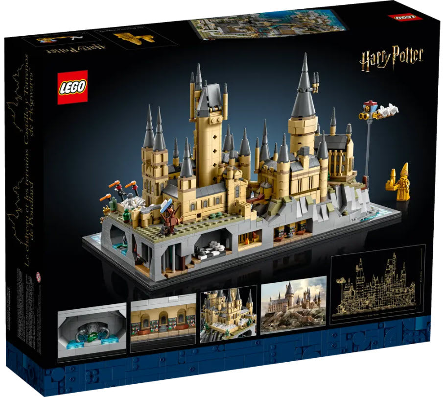 Box Rückansicht: LEGO Harry Potter 76419 Schloss Hogwarts mit Schlossgelände