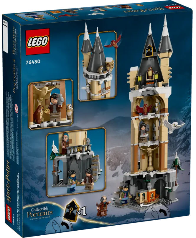 Box Rückansicht: LEGO Harry Potter 76430 Eulerei auf Schloss Hogwarts