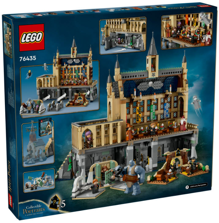 Box Rückansicht: LEGO Harry Potter 76435 Schloss Hogwarts: Die Große Halle