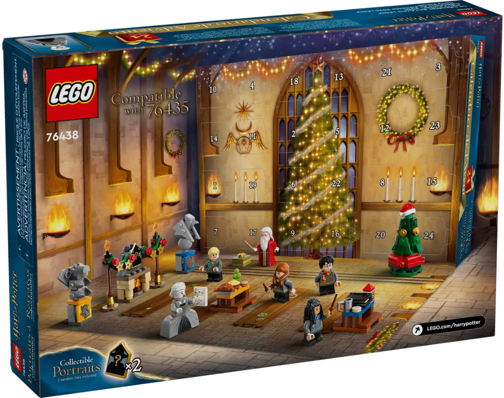 Box Rückseite: LEGO Harry Potter 76438 Adventskalender 2024