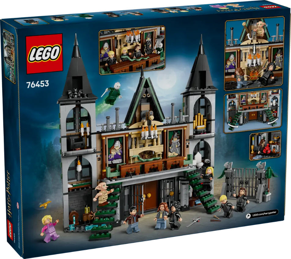 Box Rückseite: LEGO Harry Potter 76453 Landsitz der Familie Malfoy