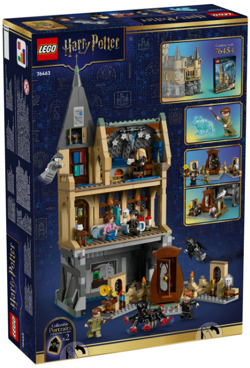 Box Rückseite: LEGO Harry Potter 76463 Schloss Hogwarts: Krankenflügel