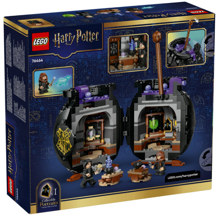 Box Rückseite: LEGO Harry Potter 76464 Kessel: Geheimes Klassenzimmer für Zaubertränke