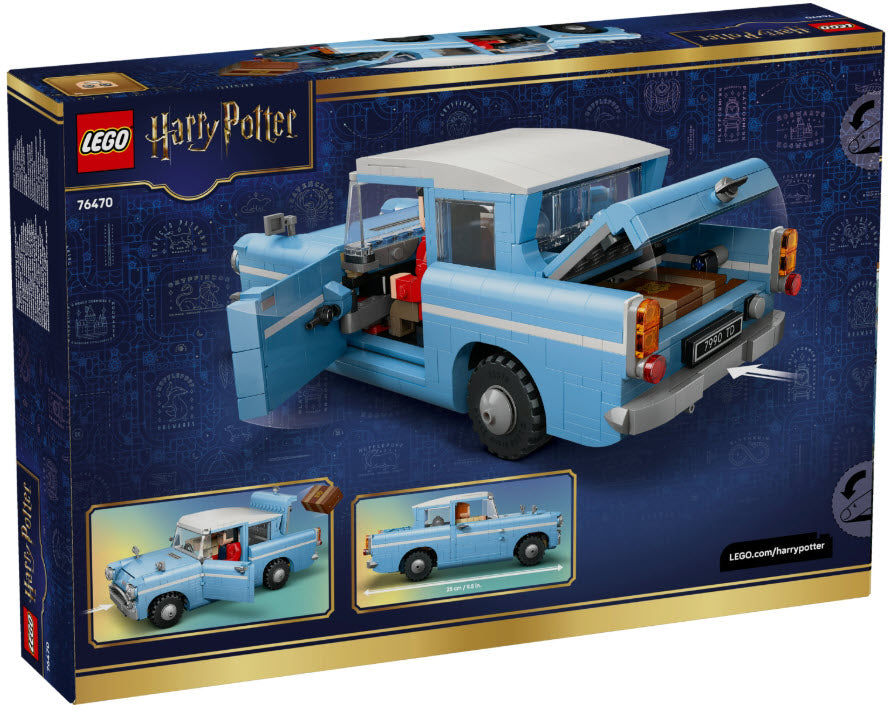 Box Rückseite: LEGO Harry Potter 76470 Fliegender Ford Anglia