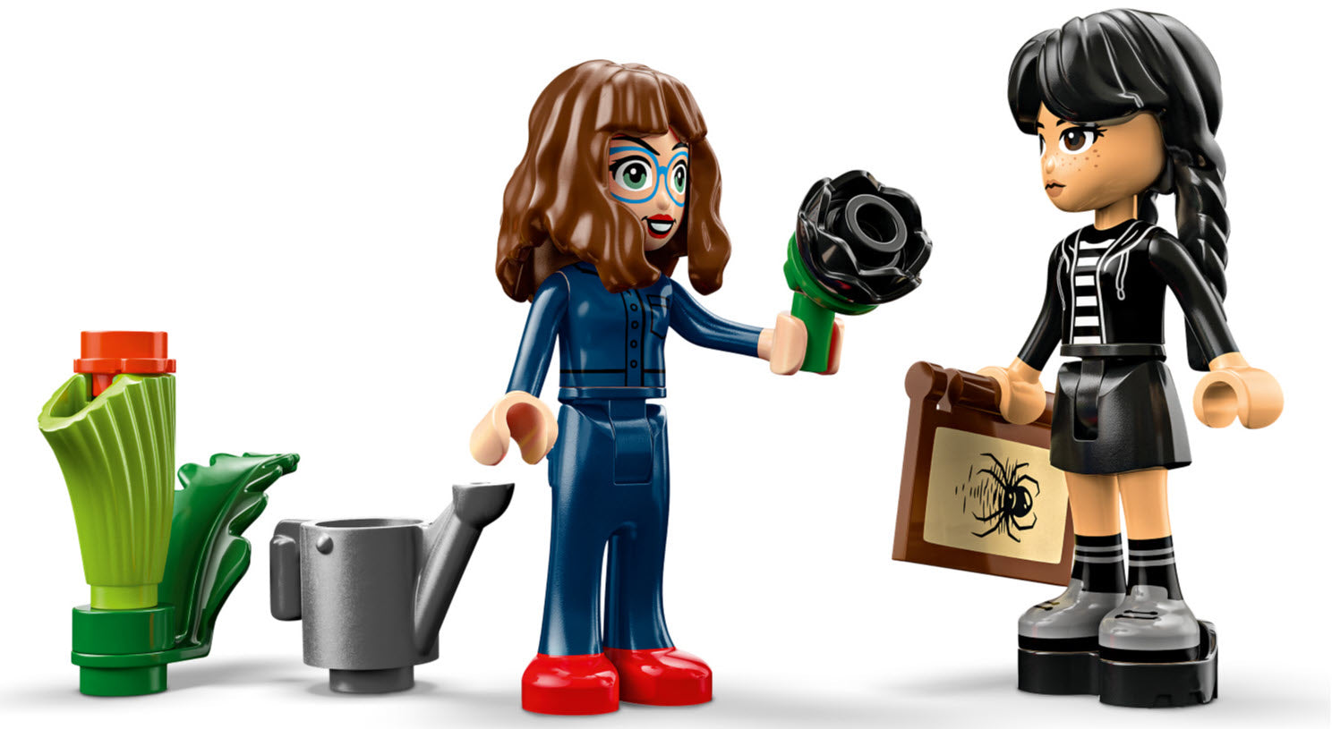 Minifiguren: LEGO Wednesday 76784 Schwarze Dahlie