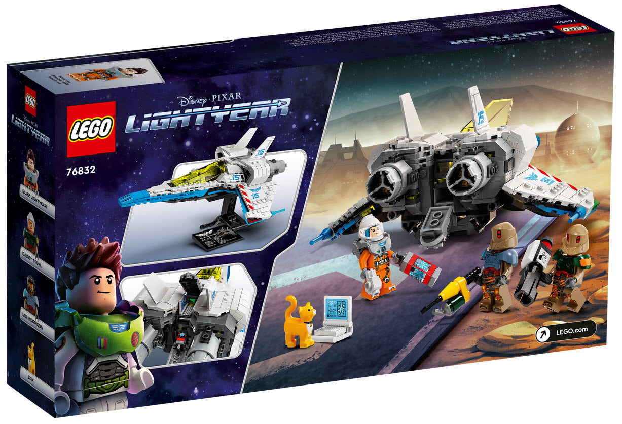 Box Rückseite: LEGO Lightyear 76832 XL-15-Sternjäger