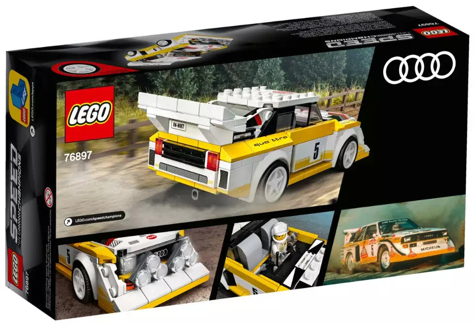 Box Rückansicht: LEGO Speed Champions 76897 1985 Audi Sport quattro S1