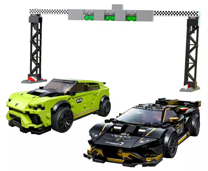 Inhalt: LEGO Speed Champions 76899 Lamborghini Urus ST-X & Lamborghini Huracán Super Trofeo EVO