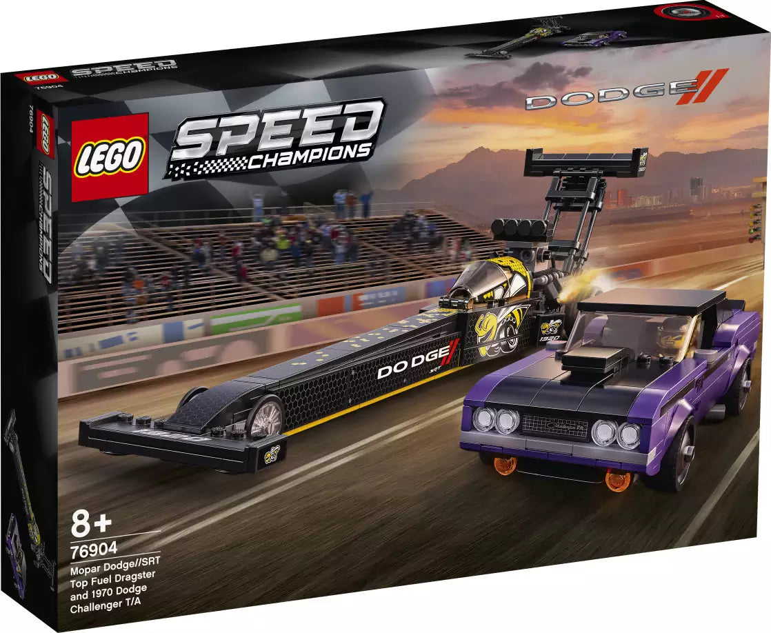 LEGO Speed Champions 76904 Mopar Dodge//SRT Dragster & 1970 Dodge Challenger