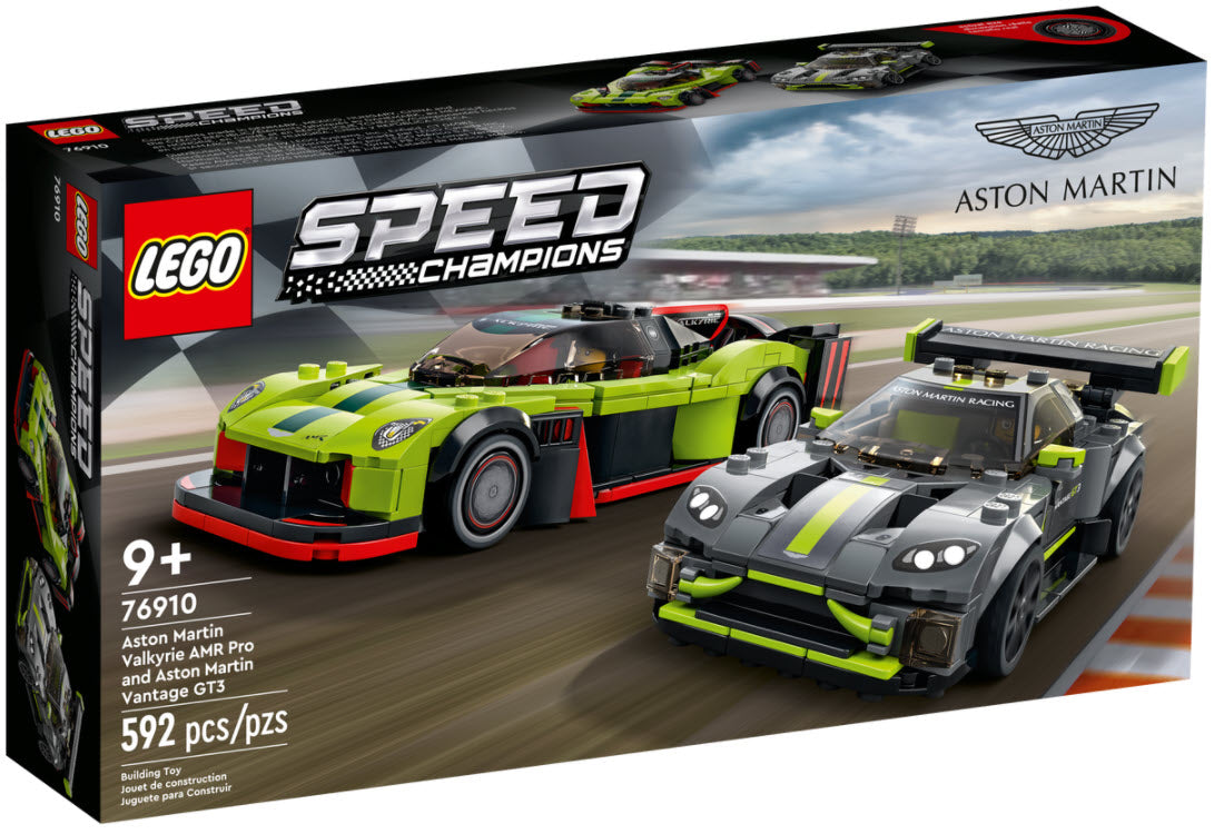 LEGO Speed Champions 76910 Aston Martin Valkyrie AMR Pro & Aston Martin Vantage GT3