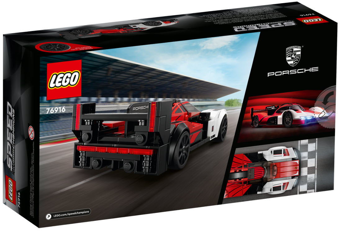 Box Rückansicht: LEGO Speed Champions 76916 Porsche 963