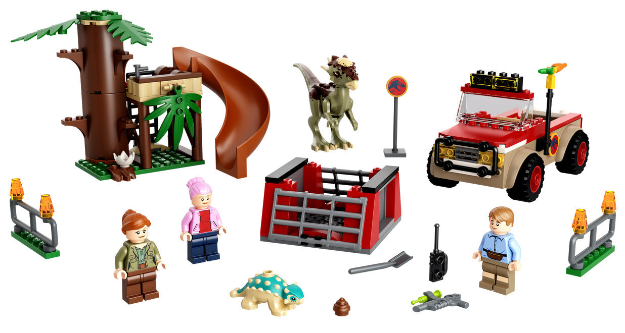 Inhalt: LEGO Jurassic World 76939 Flucht des Stygimoloch