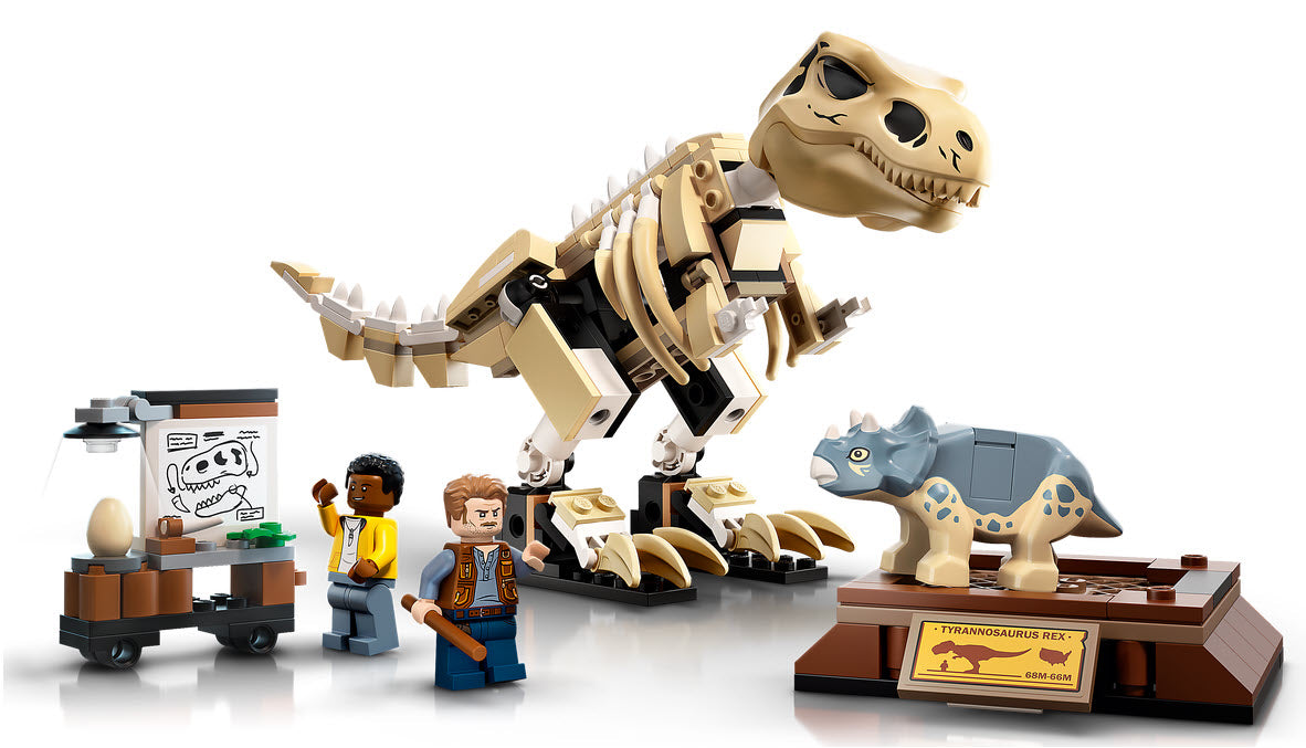 Detail 1: LEGO Jurassic World 76940 T. Rex-Skelett in der Fossilienausstellung