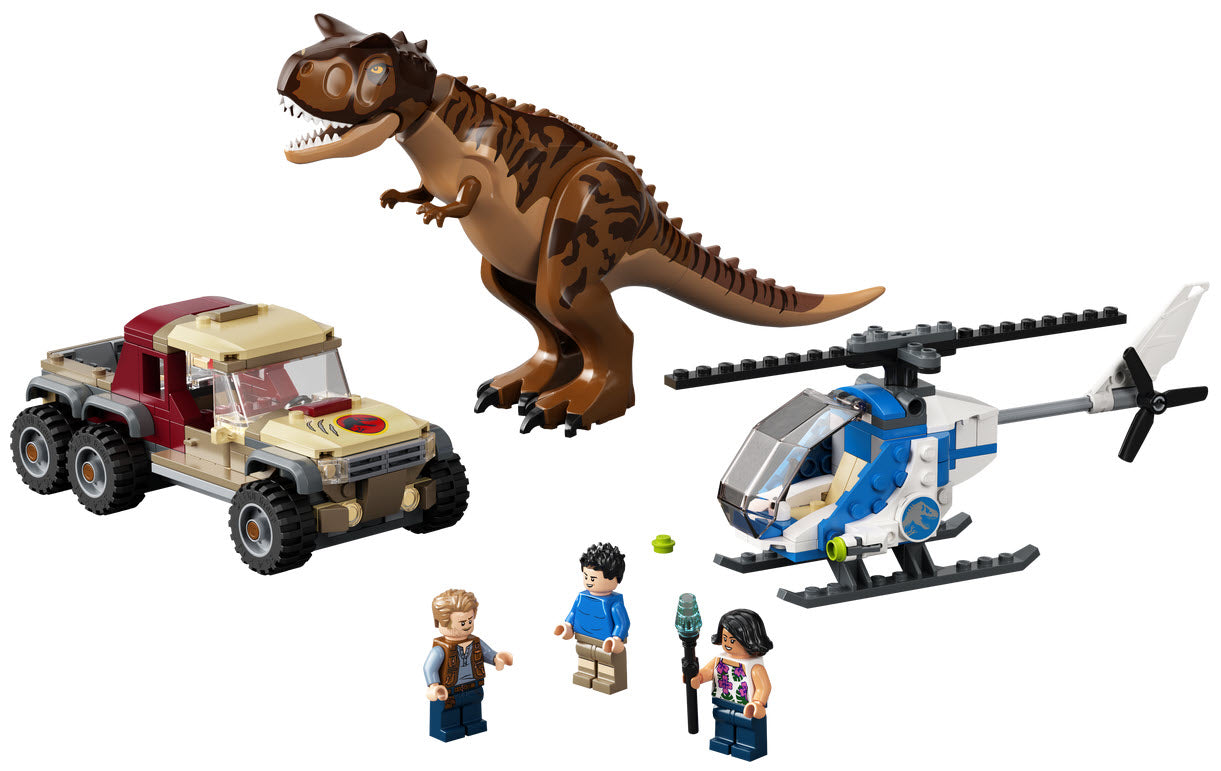 Inhalt: LEGO Jurassic World 76941 Verfolgung des Carnotaurus