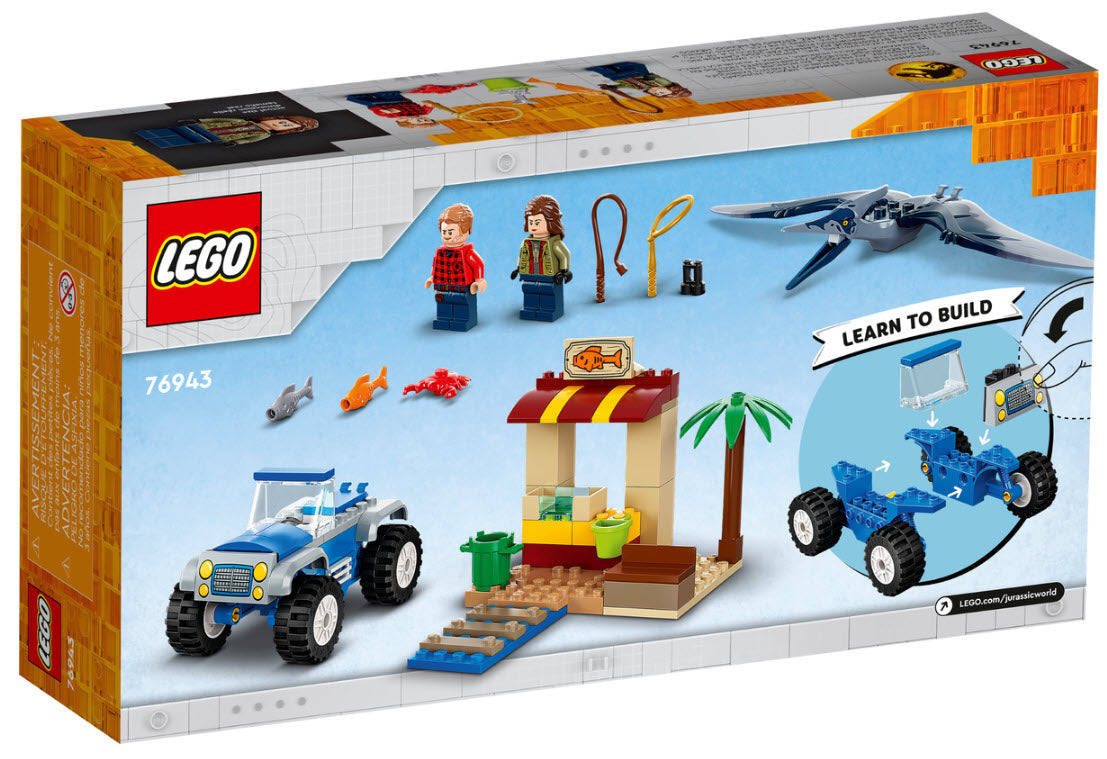 Box Rückansicht: LEGO Jurassic World 76943 Pteranodon-Jagd