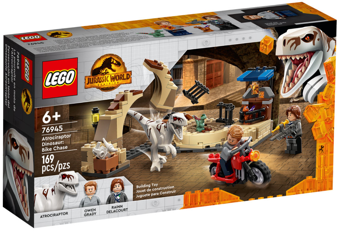 LEGO Jurassic World 76945 Atrociraptor: Motorradverfolgungsjagd
