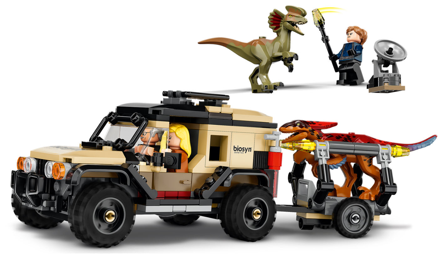 Detail 1: LEGO Jurassic World 76951 Pyroraptor & Dilophosaurus Transport