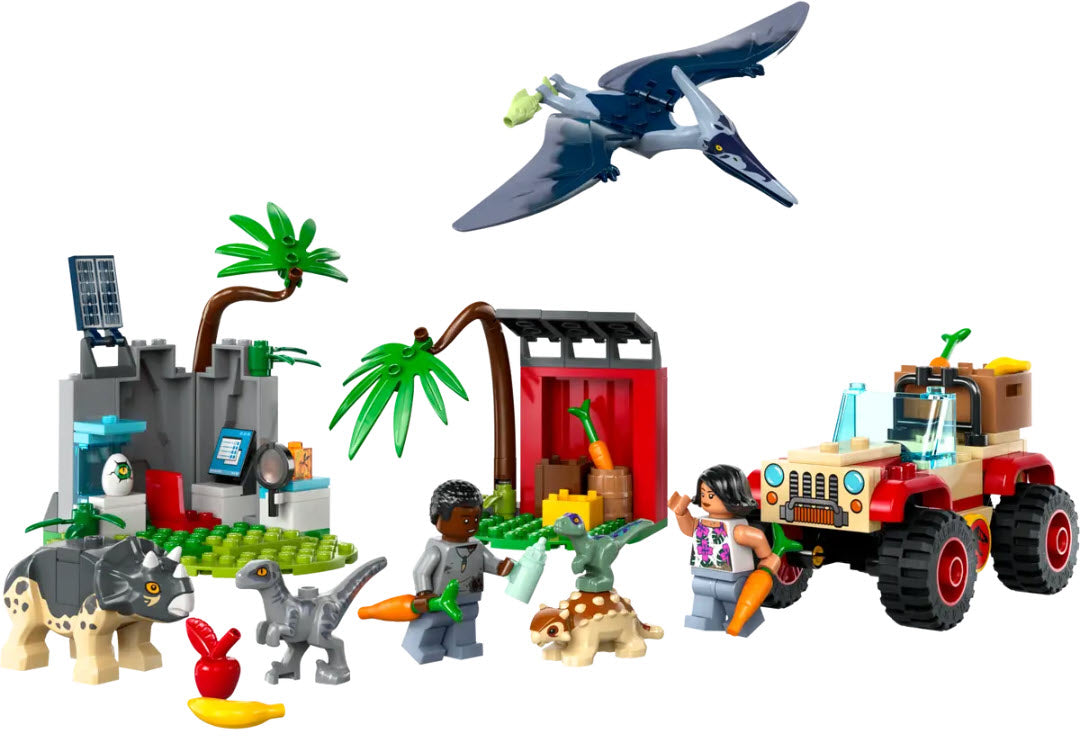 Inhalt: LEGO Jurassic World 76963 Rettungszentrum für Baby-Dinos
