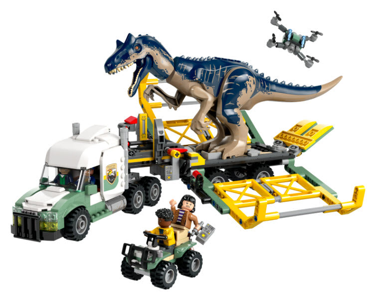 Inhalt: LEGO Jurassic World 76966 Dinosaurier-Missionen: Allosaurus-Transporter