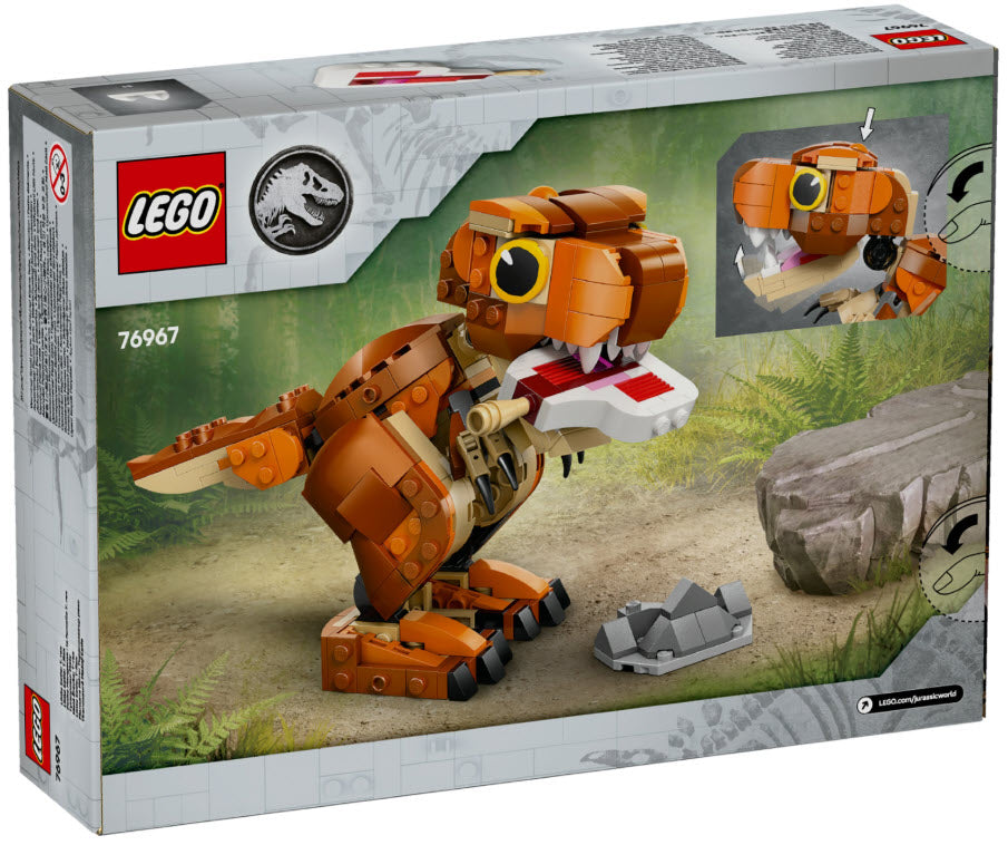 Box Rückseite: LEGO Jurassic World 76967 Little Eatie: T.Rex
