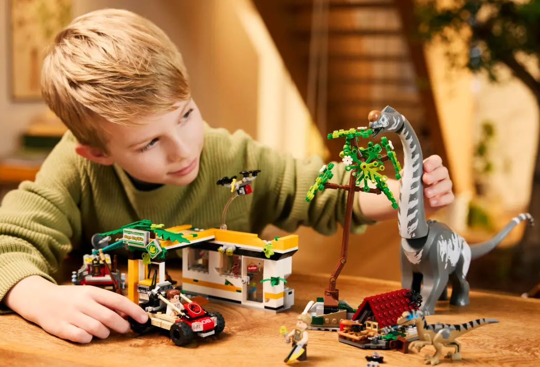 Detail 2: LEGO Jurassic World 76973 Raptor & Titanosaurus: Große Fährtensuche