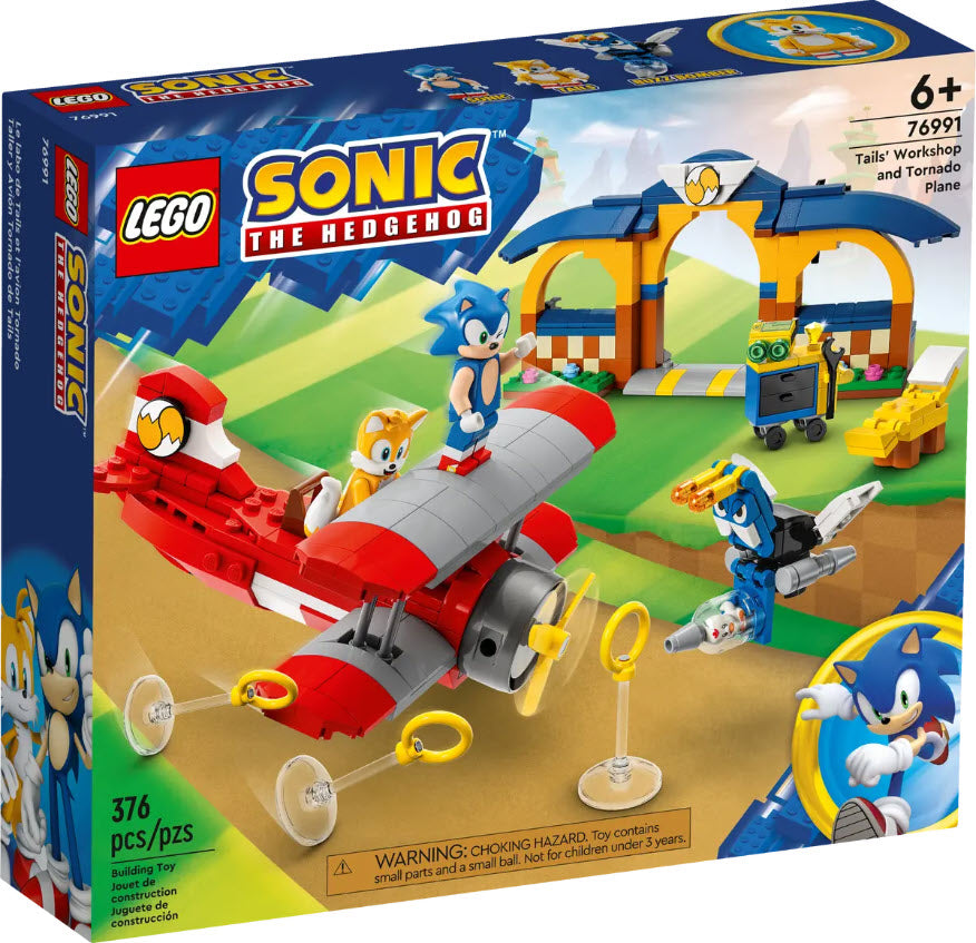 LEGO Sonic 76991 Tails‘ Tornadoflieger mit Werkstatt
