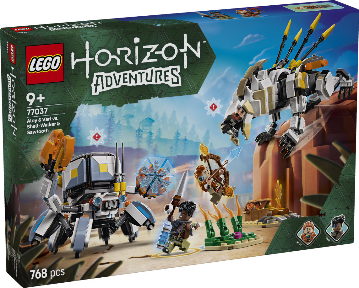 LEGO Horizon 77037 Aloy und Varl vs. Panzerwanderer und Sägezahn