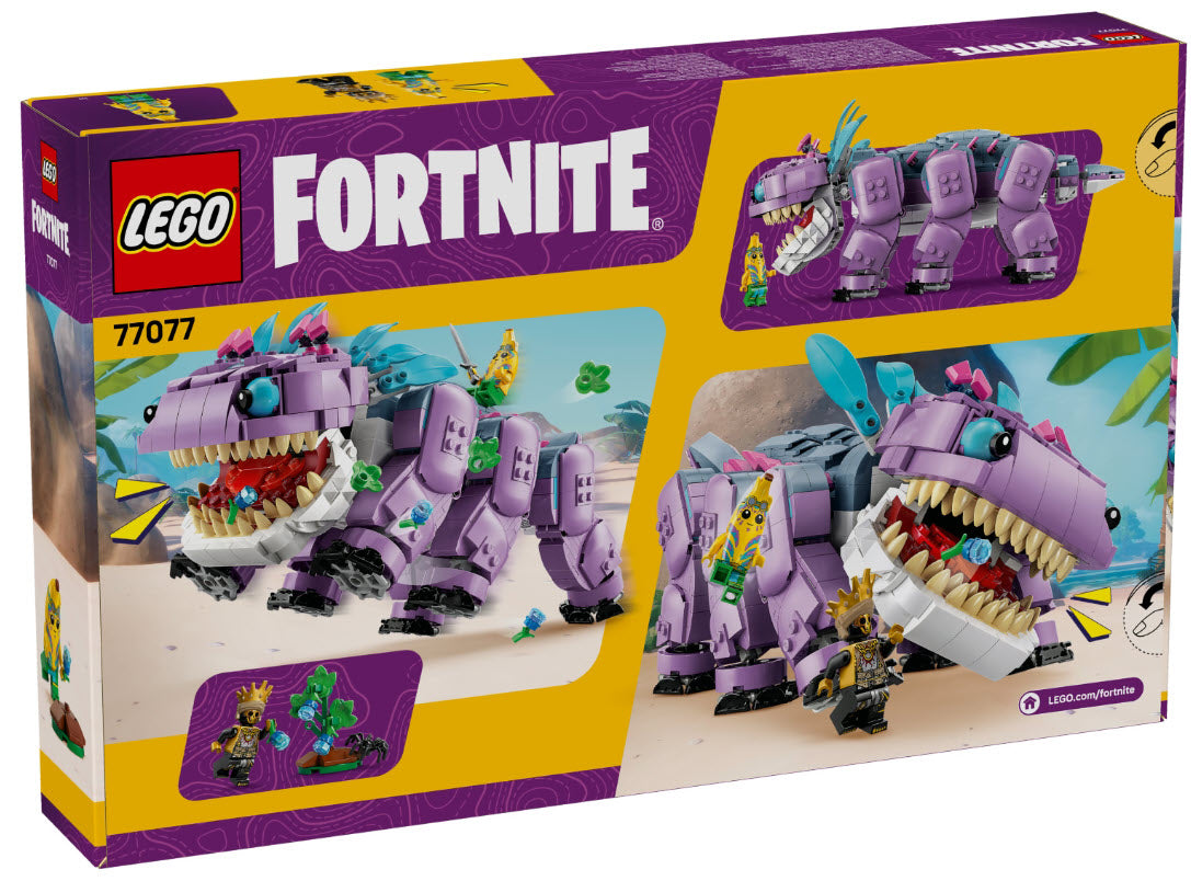 Box Rückseite: LEGO Fortnite 77077 Klombo