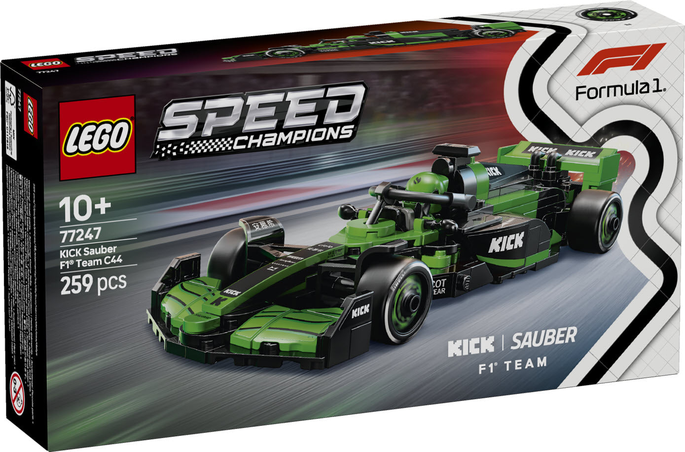 LEGO Speed Champions 77247 KICK Sauber F1 Team C44 Rennauto