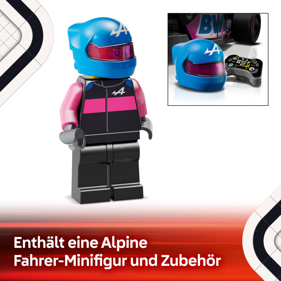 Minifiguren: LEGO Speed Champions 77248 BWT Alpine F1 Team A524 Rennauto