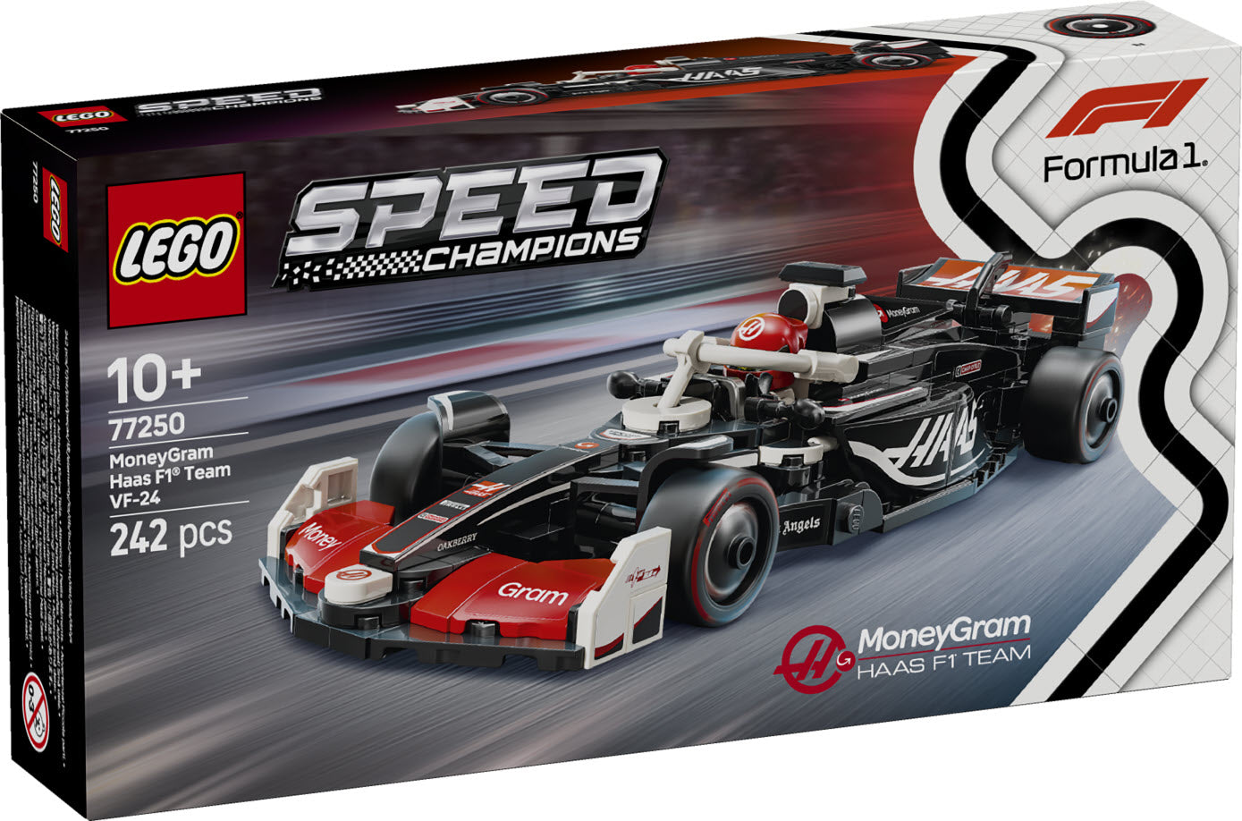LEGO Speed Champions 77250 MoneyGram Haas F1 Team VF-24 Rennauto