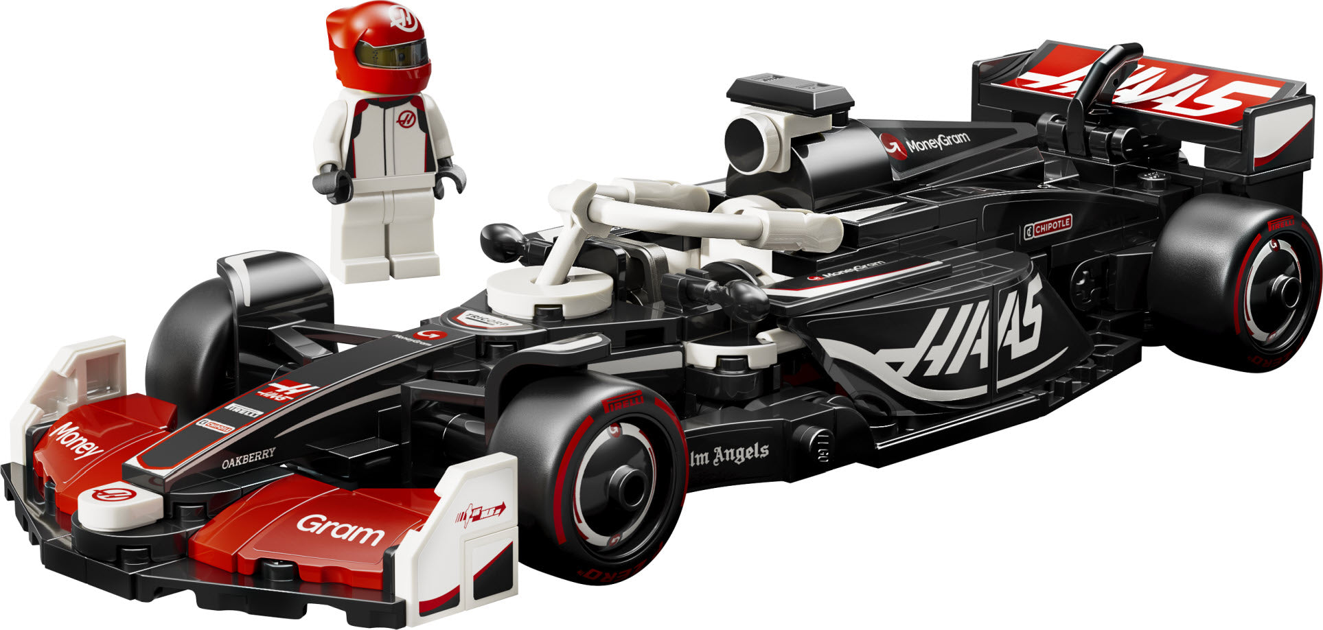 Inhalt: LEGO Speed Champions 77250 MoneyGram Haas F1 Team VF-24 Rennauto