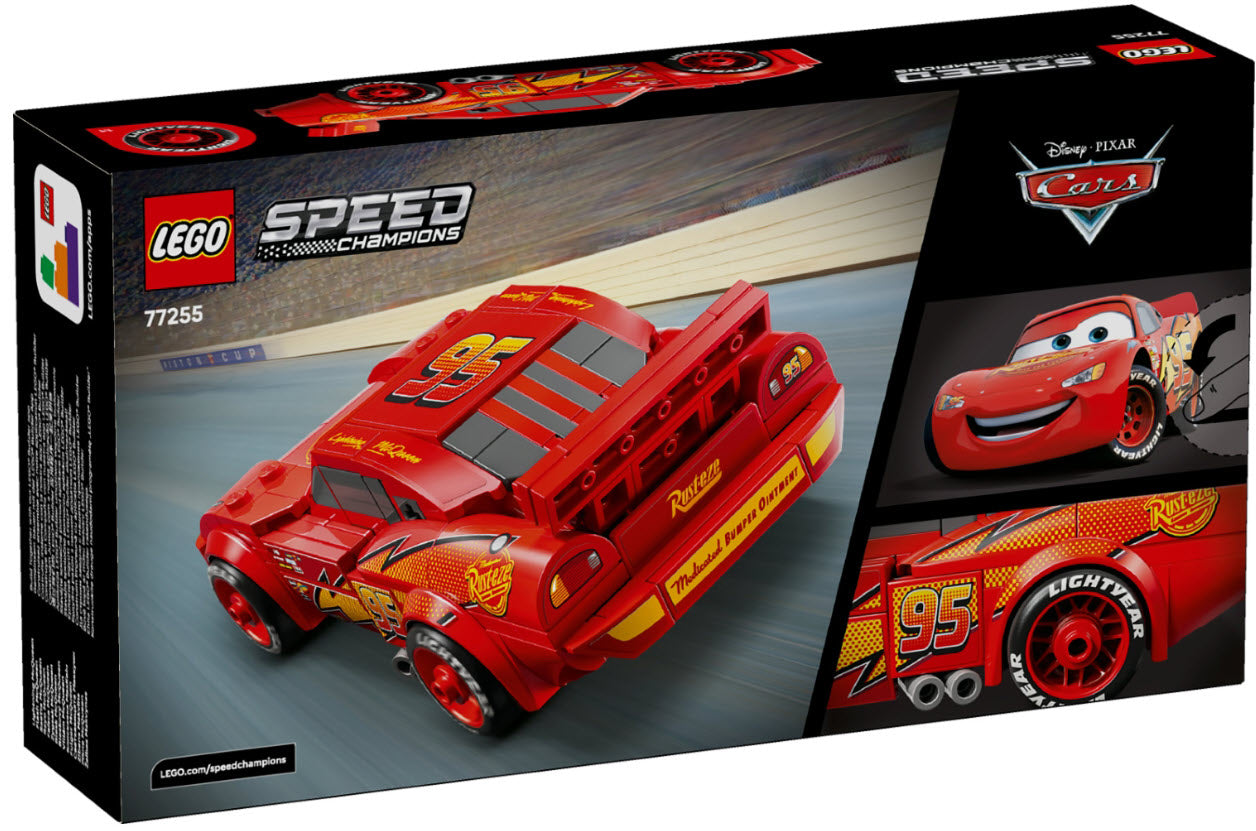 Box Rückseite: LEGO Speed Champions 77255 Lightning McQueen
