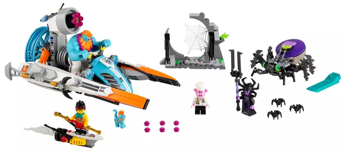 Inhalt: LEGO Monkie Kid 80014 Sandys Schnellboot
