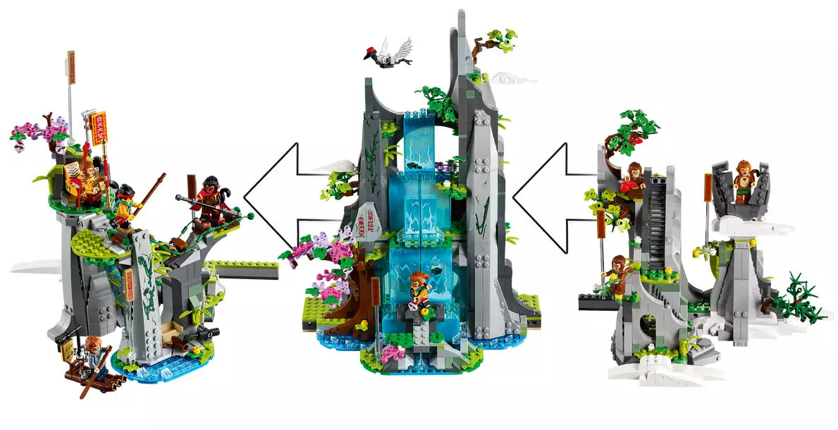 Detail 1: LEGO Monkie Kid 80024 Der legendäre Berg der Blumen und Früchte