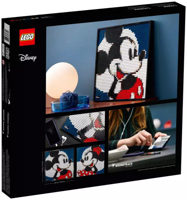 Box Rückansicht: LEGO Art 31202 Disney's Mickey Mouse