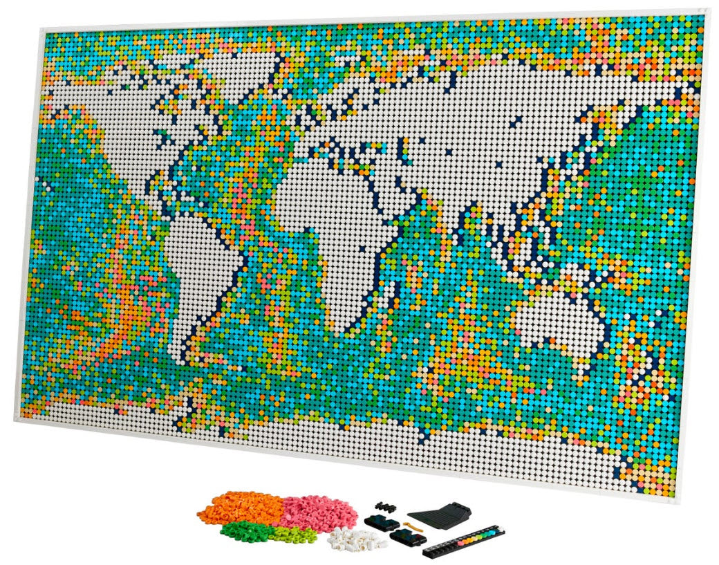 Inhalt: LEGO Art 31203 Weltkarte