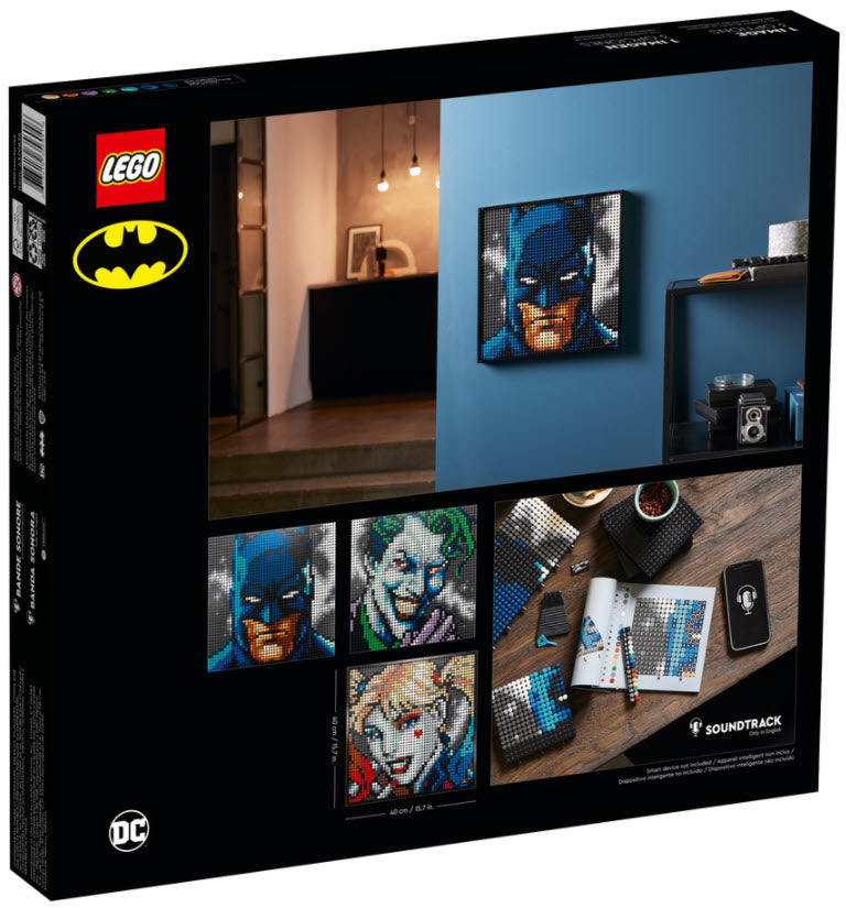 Box Rückansicht: Batman-Bild: LEGO Art 31205 Jim Lee Batman Kollektion