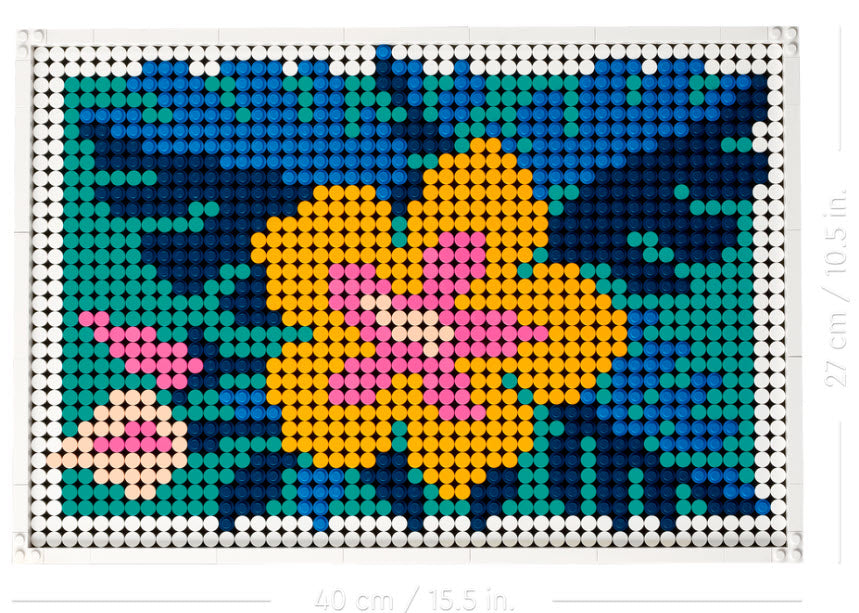 Detail 3: LEGO Art 31207 Blumenkunst