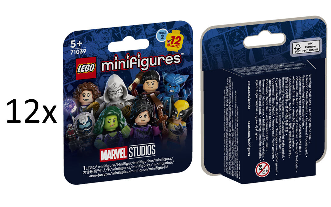 Verpackung: LEGO Marvel Studios Serie 2 Minifiguren 71039 Satz von 12 Minifiguren