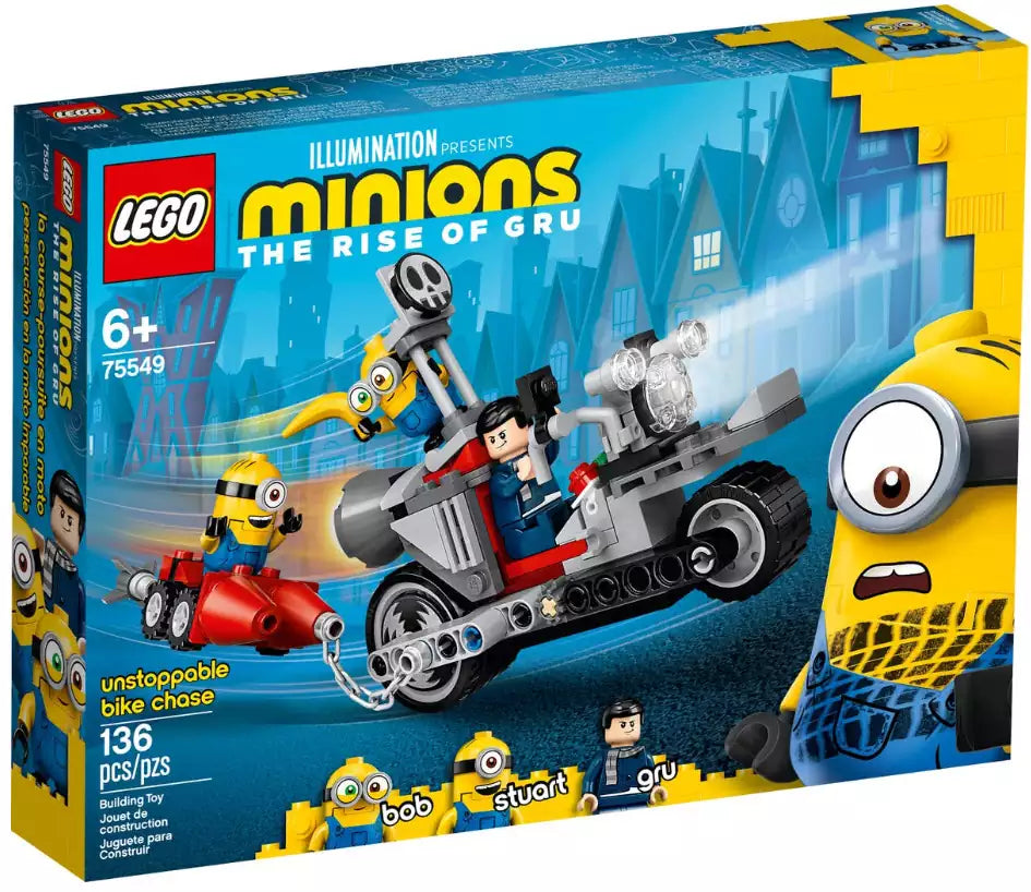 LEGO Minions 75549 Unaufhaltsame Motorrad-Jagd