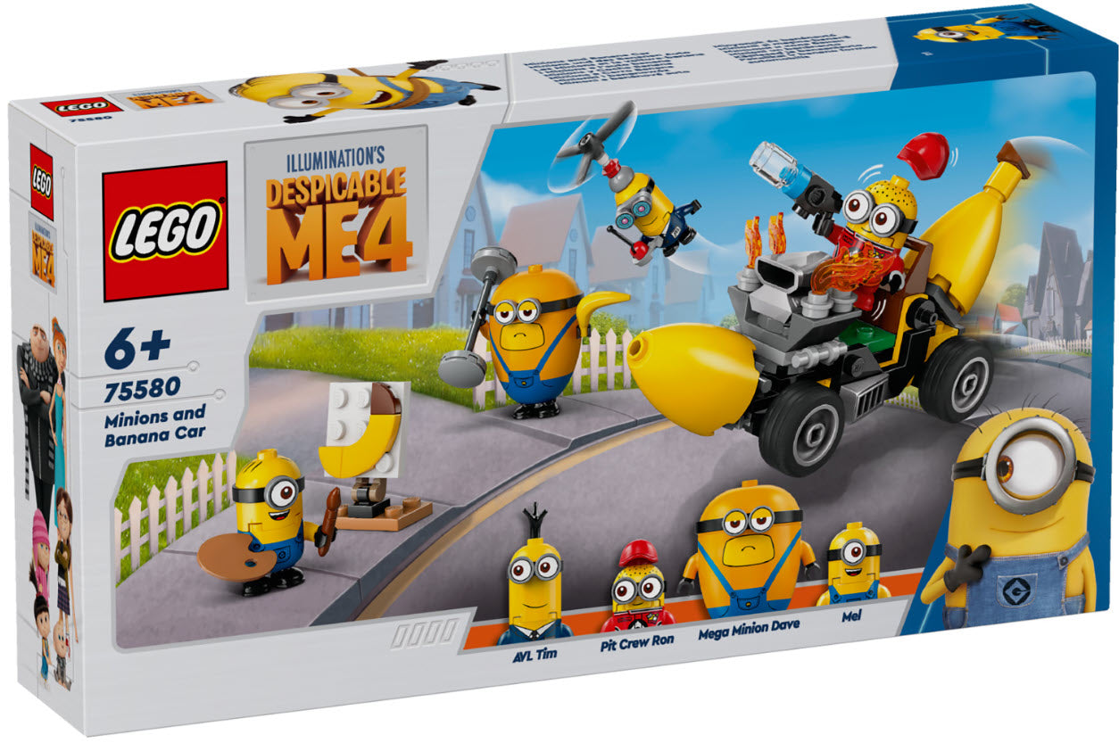 LEGO Minions 75580 Minions und das Bananen Auto