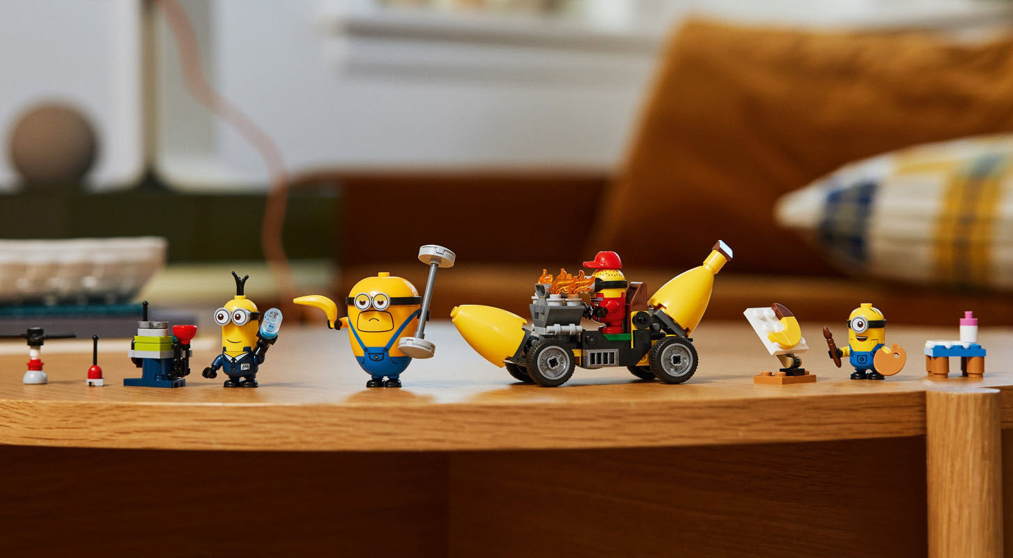 Minifiguren: LEGO Minions 75580 Minions und das Bananen Auto