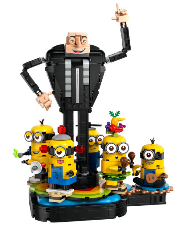 Inhalt: LEGO Minions 75582 Gru und die Minions aus LEGO Steinen