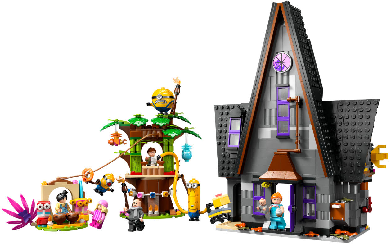 Inhalt: LEGO Minions 75583 Familienvilla von Gru und den Minions