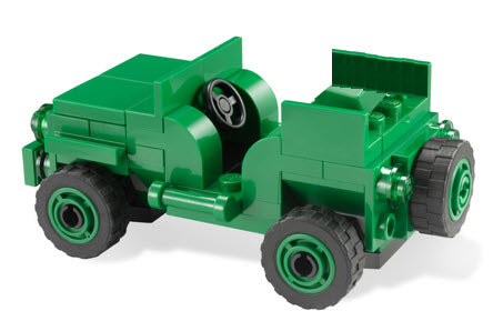 LEGO Split-Sets MIL7595 Willys Jeep (komplett), grün