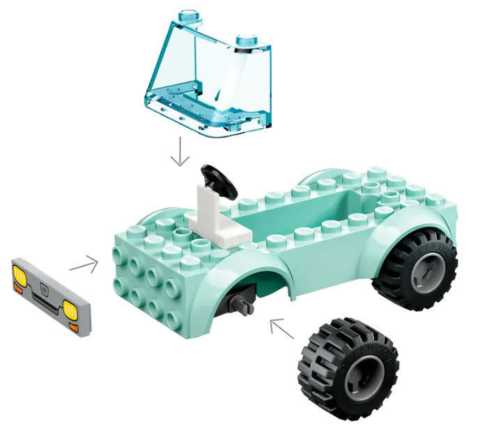 LEGO Split-Sets S610 Tierambulanzwagen
