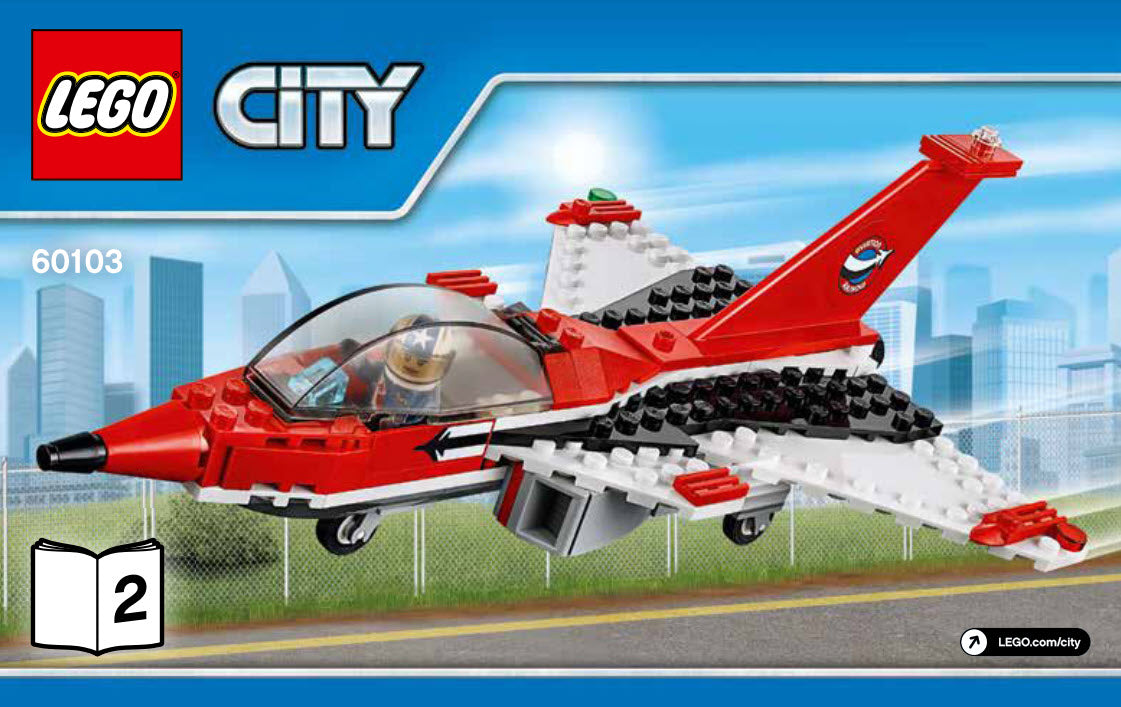 LEGO Split-Sets S613 Düsenjet mit Pilotin