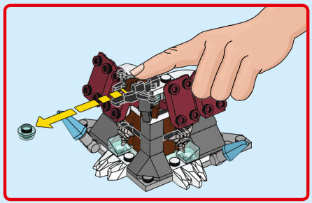 LEGO Split-Sets S703 Ninjago Festung des Eis-Samurai mit Armbrust