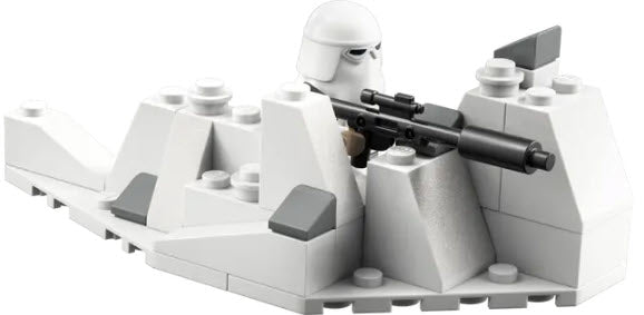 LEGO Split-Sets S754 Star Wars Hoth-Schneegraben mit Snowtrooper